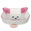 Trixie Comedero cerámico, Cara Gato, 0.25 l