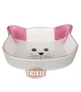 Trixie Comedero cerámico, Cara Gato, 0.25 l