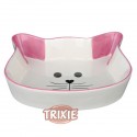 Trixie Comedero cerámico, Cara Gato, 0.25 l
