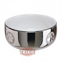 Trixie Comedero cerámico, 0.3l color plata-blanco para gatos