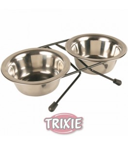 Trixie Set comederos acero inoxidable