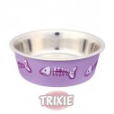 Trixie Comedero acero inoxidable resistente 0.3l para gatos