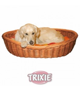 Trixie Cuna para perro de mimbre CLARO, 90 cm