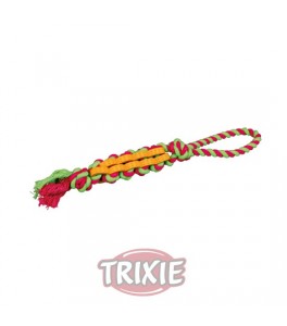 Trixie DentaFun Trenzado de cuerda, caucho natural, 4cm/37cm