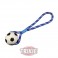 Trixie Pelota Fútbol en cuerda, Goma de caucho, ø8cm,35cm
