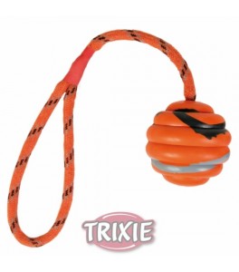 Trixie Pelota con cuerda pesada de caucho natural,ø 6cm,30cm
