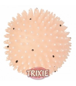 Trixie Erizo pelota fluorescente con sonido, vinilo, 10 cm
