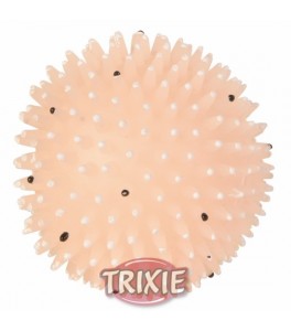 Trixie Erizo pelota fluorescente con sonido, vinilo, 10 cm