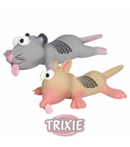 Trixie Rata/ratón con huella de neumático, látex, 22 cm