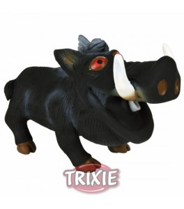 Trixie Jabalí sonido original de látex pesado, 18 cm, Negro