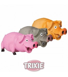 Trixie Cerdito de latex pesado con sonido original, 21 cm
