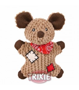 Trixie Ratón con parches de tela, 19 cm