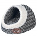 Trixie Cueva Suave Kaline, 41 × 35 × 26 cm, Gris-Crema