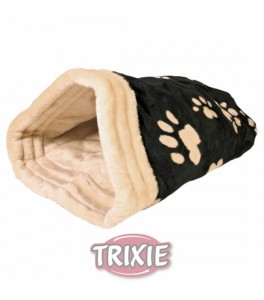 Trixie Saco peluche Jasira, 25x27x45 cm, Negro/Beige