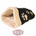 Trixie Saco peluche Jasira, 25x27x45 cm, Negro/Beige