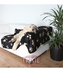 Trixie Manta afelpada Barney, 150x100 cm, Negro/Beige