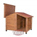 Trixie Caseta madera Natura con porche, 100×82×90 cm