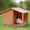 Trixie Caseta madera Natura con porche, 130×100×105 cm