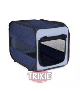 Trixie Caseta desmontable Twister, talla L azul/beig para perro