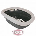 Trixie Bandeja Higiénica Carlo 1, gris claro para gato
