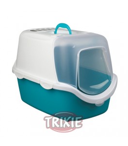 Trixie Bandeja higiénica VicoEasyClean, 40x40x56cm, aguamrina/blanco