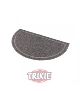 Trixie Alfombrilla PVC, Semi-circular, 59×35cm, Antracita