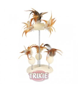 Juguete gato sobre muelles, con sisal