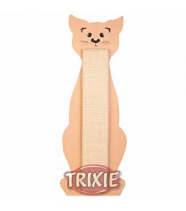 Tabla rascadora con forma de gato, 21x58 cm, beige