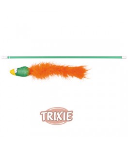 Trixie Varita de Juego con Pájaro y Plumas, 50 cm