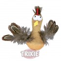 Trixie Pollo Roly-Poly, plumas y sonido, 10 cm