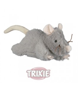 Trixie Ratón peluche con sonido, 15 cm