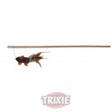 Trixie Varita madera, ratón con plumas, 50cm