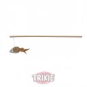Trixie Varita madera, Yute, ratón con plumas, 50 cm
