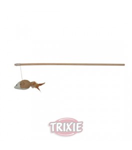Trixie Varita madera, Yute, ratón con plumas, 50 cm