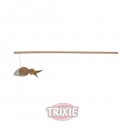Trixie Varita madera, Yute, ratón con plumas, 50 cm