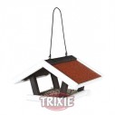 Trixie Comedero Exterior Natura, 30×18×28cm, Negro/Blancos