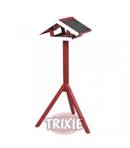 Trixie Comedero Exterior Natura,46×22×44cm/1.15m,Rojo/Blancos