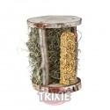 Trixie Torre Madera Heno&Barrita Crujient,13×17×13cm,110g
