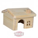 Trixie Casita madera para hámsters, 15×11×15 cm