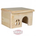 Trixie Casita madera para hámsters, 15×12×15 cm