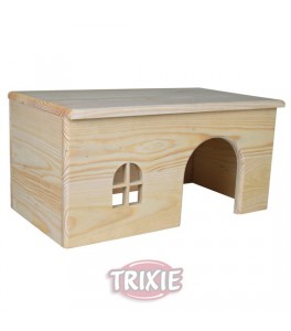 Trixie Casita madera para conejos, 40×20×23 cm