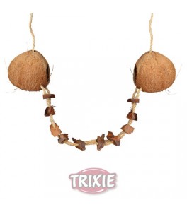 Trixie Casita de Coco para hámsters, doble, ø 13x121 cm