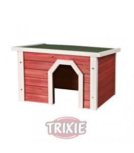Trixie Caseta Natura para roedores, 50 × 30 × 37 cm, rojo/blanco