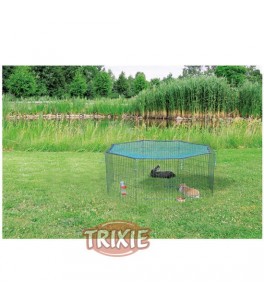 Trixie Recinto Exterior con Red para roedores, 8 elementos,60×57cm, Verde