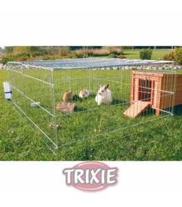 Trixie Recinto para roedores cubierto con malla galvanizada con puertas,144x58x116cm