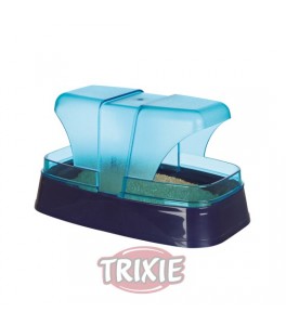 Trixie Bañera arena para Hámster y Ratón,17x10x10cm, azul oscuro-turquesa