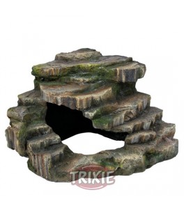 Trixie Piedra esquinera con Cueva&Plataforma, 27×21×27cm,