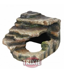 Trixie Roca esquina con cueva y plataforma, 16×12×15cm,