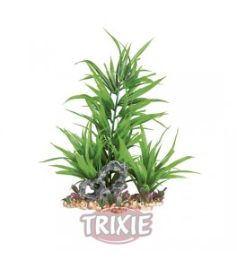 Trixie Plantas plástico base grava, 18 cm